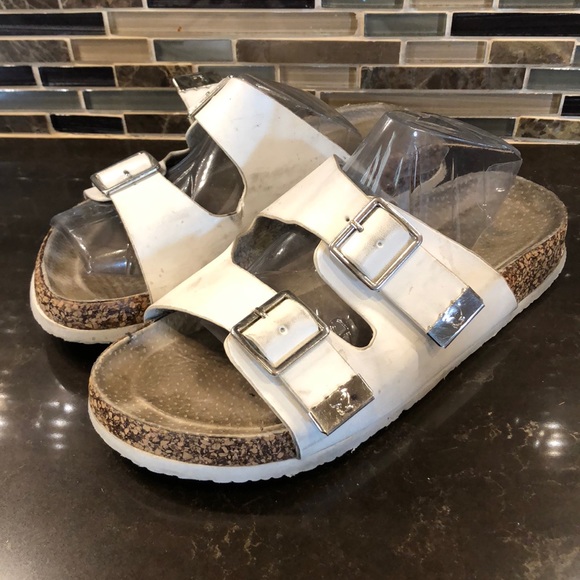 Shiekh Shoes - Sheikh white birks style cork sandals